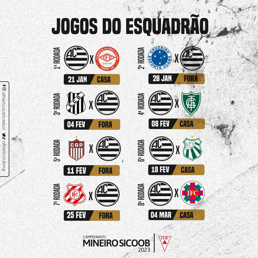 Próximos jogos do Cruzeiro 2023 