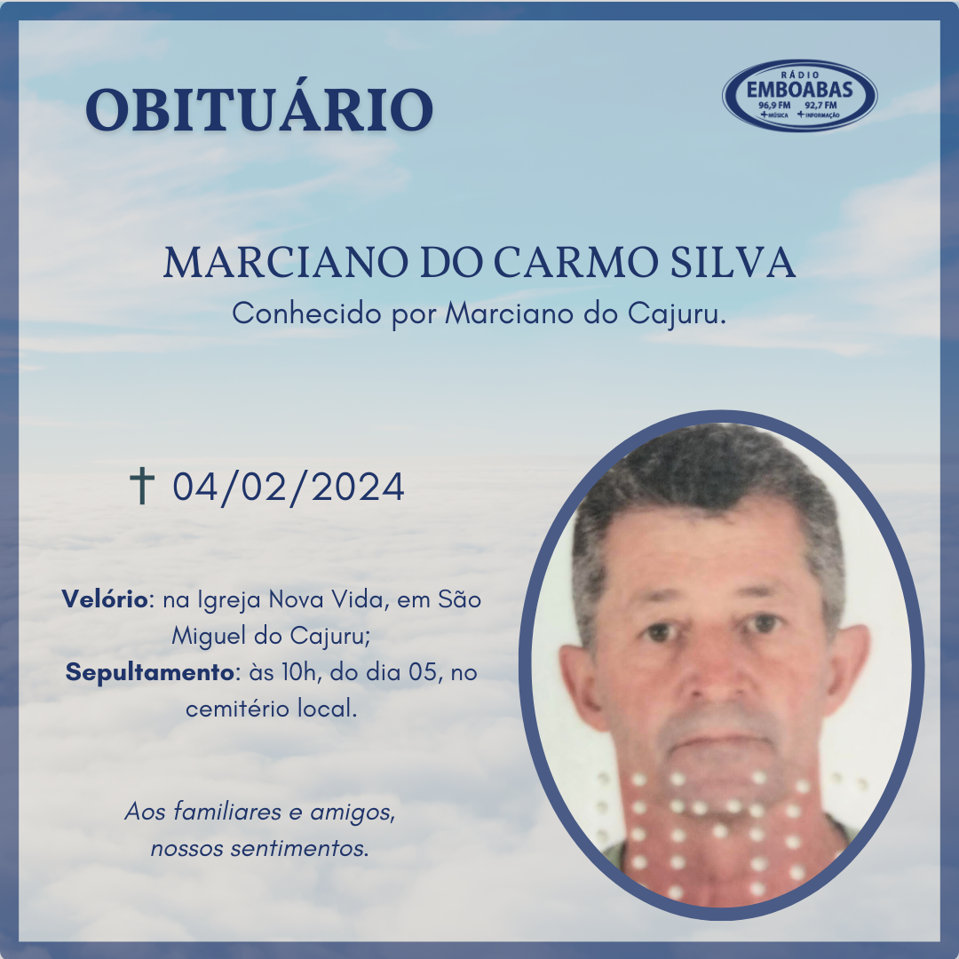 Obituário (04/02/2024) Emboabas